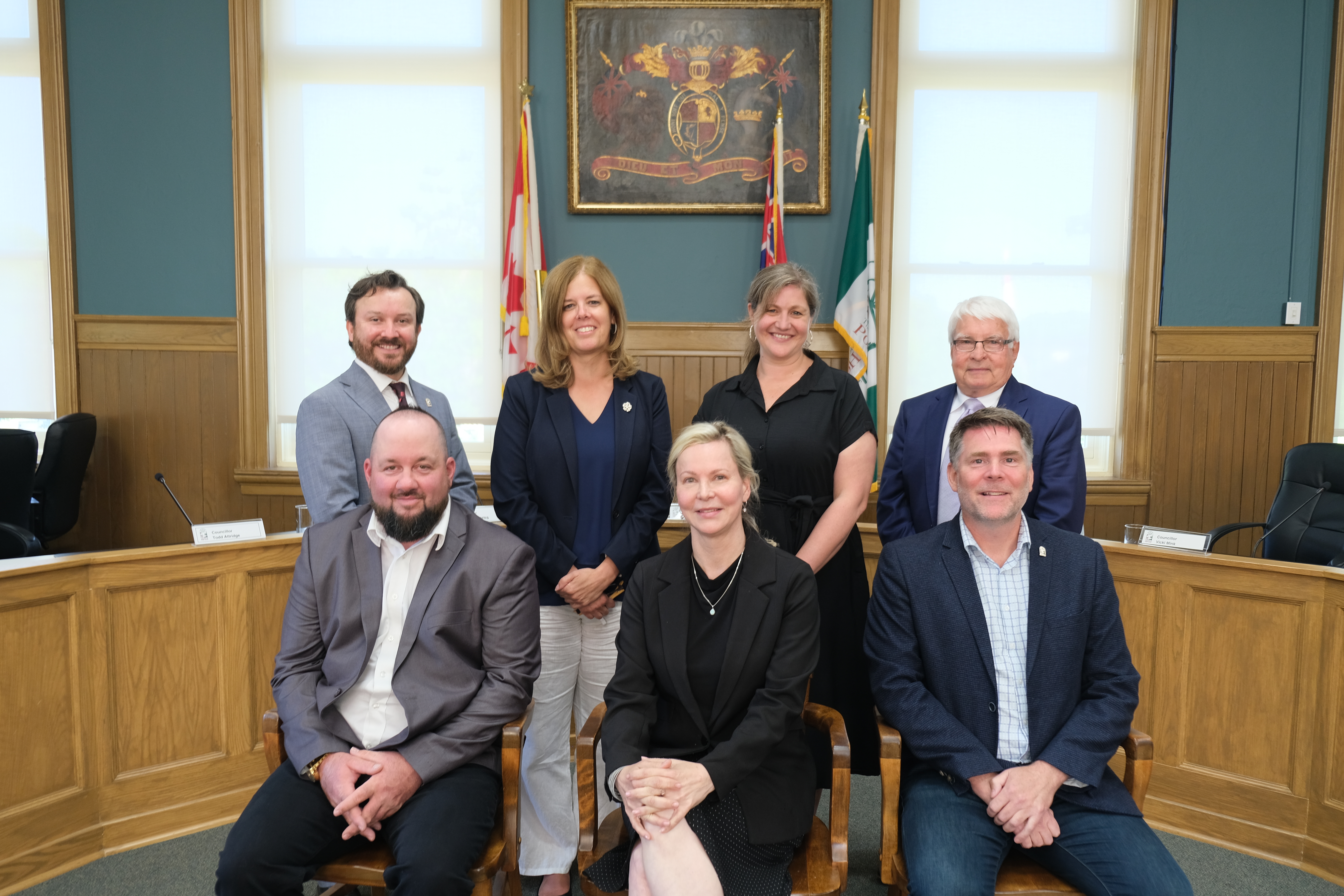 Council seated in Council Chambers